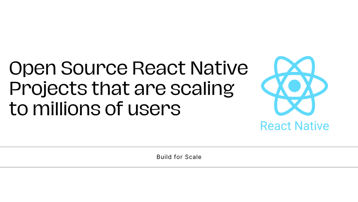 React Native Open Source Projects 2025